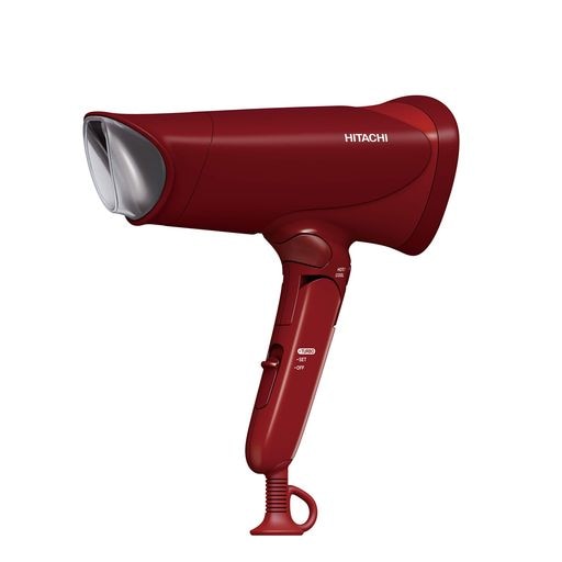日立 ヘアドライヤー マイナスイオン 大風量1.9M3/分 独立温冷切替ボタン 持ちやすいハンドル形状 HID-T600B R レッド