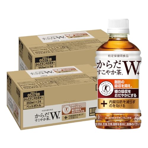 [2CS] [トクホ] コカ・コーラ からだすこやか茶 W＋ (350mlPET×24本)×2箱