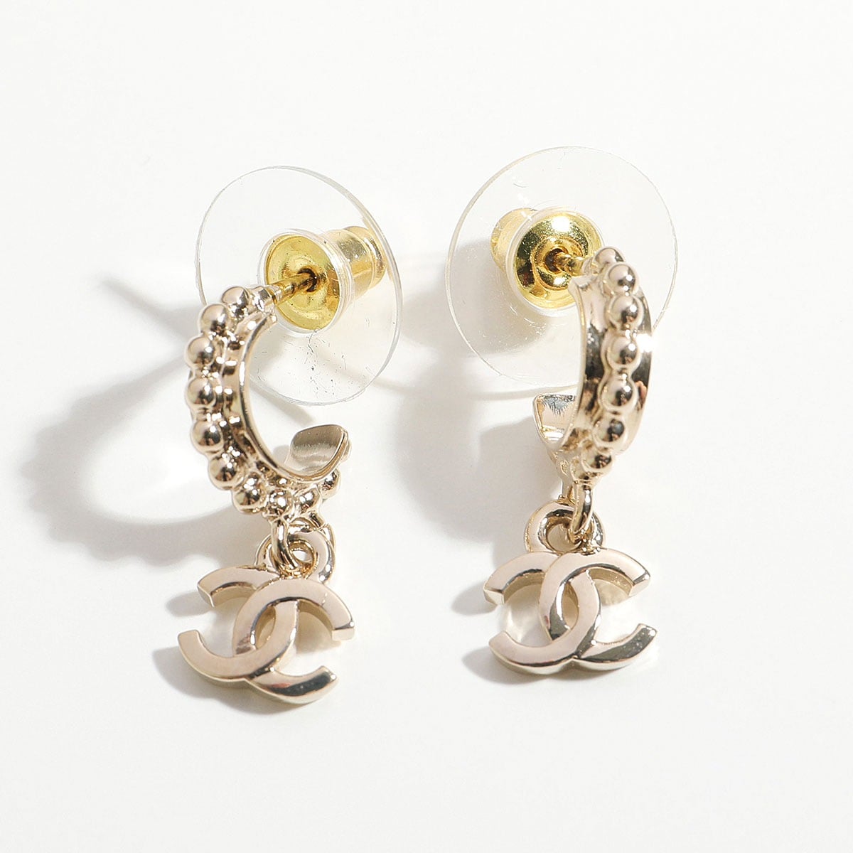 CHANEL シャネル ピアス ABG123 B21259 レディース ココマーク CCマーク ハーフフープ アクセサリー ジュエリー U2304