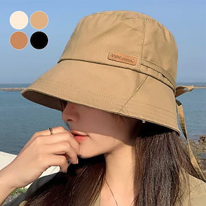 バケットハットUV対策つば広レディースファッション帽子韓国ファッション大人可愛いお洒落紫外線対策深めバケハカジュアルアウトドアレジャー海春夏リゾートブラックベージュキャメルかわいいおしゃれ人気2030