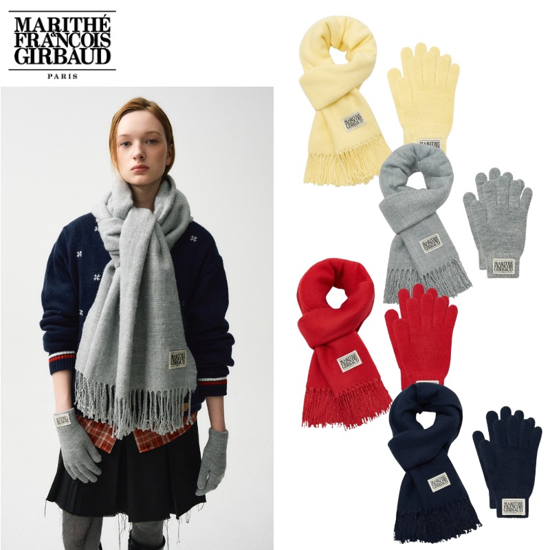 MARITHE FRANCOIS GIRBAUD] CLASSIC LOGO MUFFLER & GLOVE GIFT