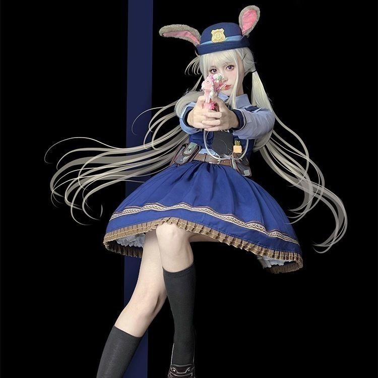 【3日出荷】 ウサギ警官ジュディ コスチューム イベント用 二次元 ロリータ 学生 レディース