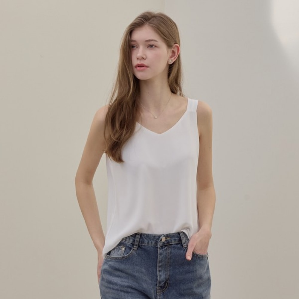 [リアーナニューヨーク] ダブルサイドノースリーブブラウス_アイボリー