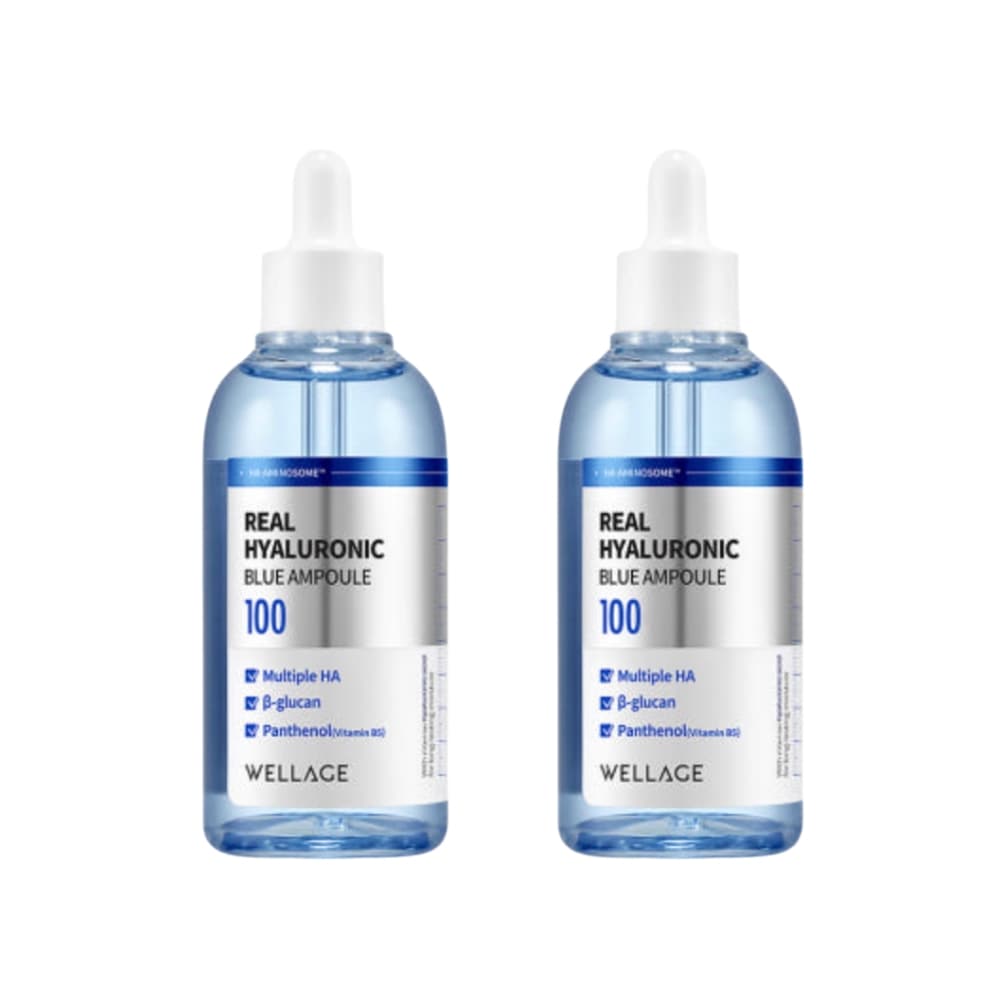 リアル ヒアルロニック ブルー 100 アンプル 75ml 1+1 保湿 肌のキメを改善