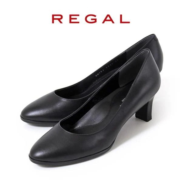 リーガル 靴 レディース パンプス 本革 フォーマル REGAL F14J AE ブラック 黒 ヒール 仕事 ビジネス オフィス リクルート 就職活動