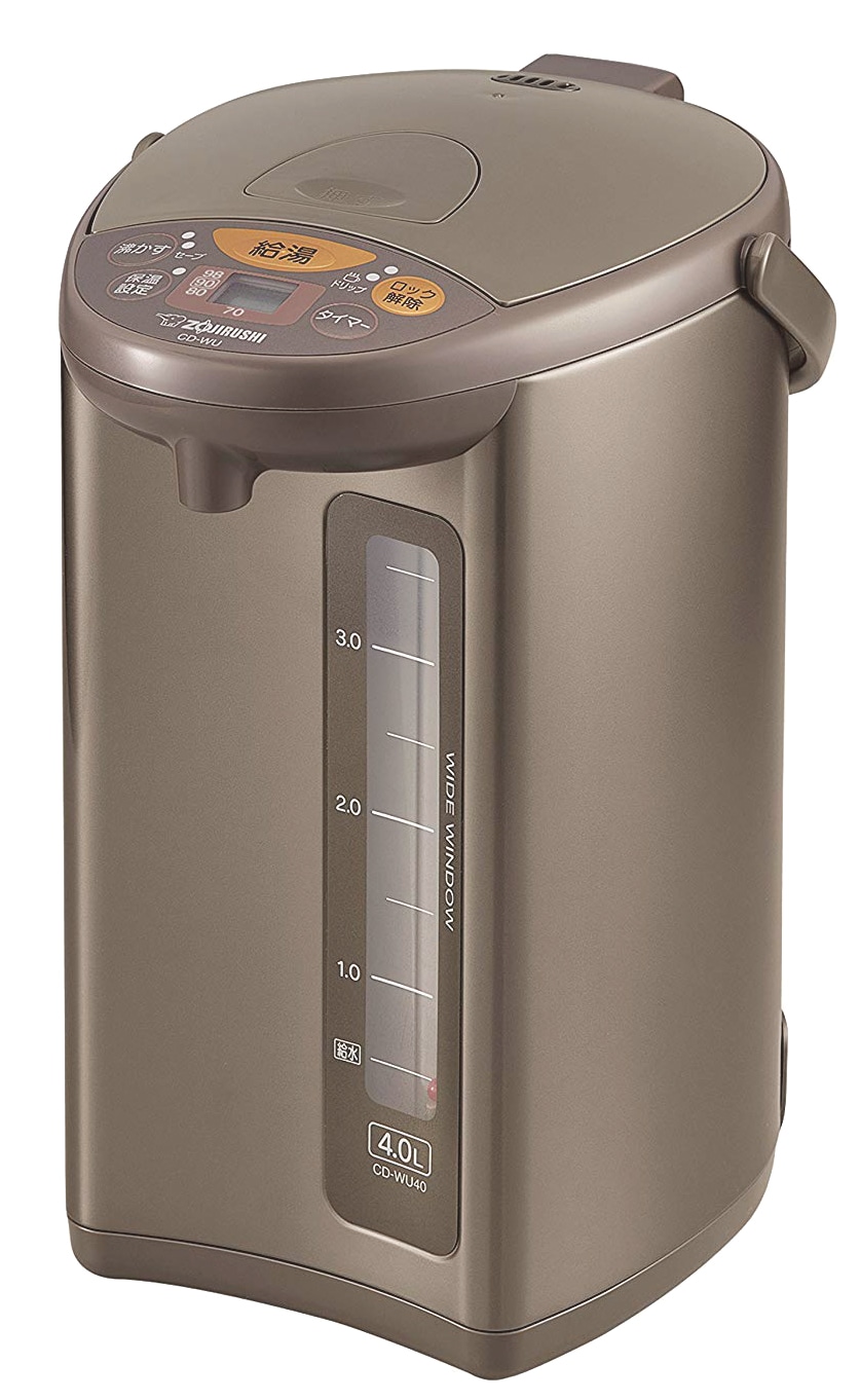 CD-WU40(TM) 　マイコン沸とう電動ポット(沸騰ジャーポット,電気ポット)　メタリックブラウン　容量4.0L　CD-WU40-TM