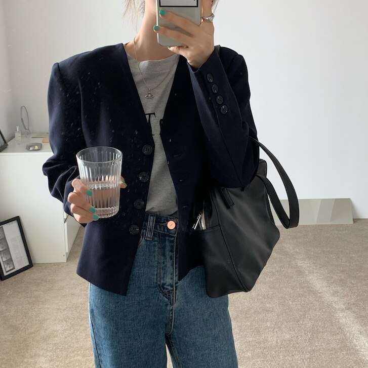 ２color レディース ジャケット Vネック コート スーツ アウター おとなかわいい ドレス