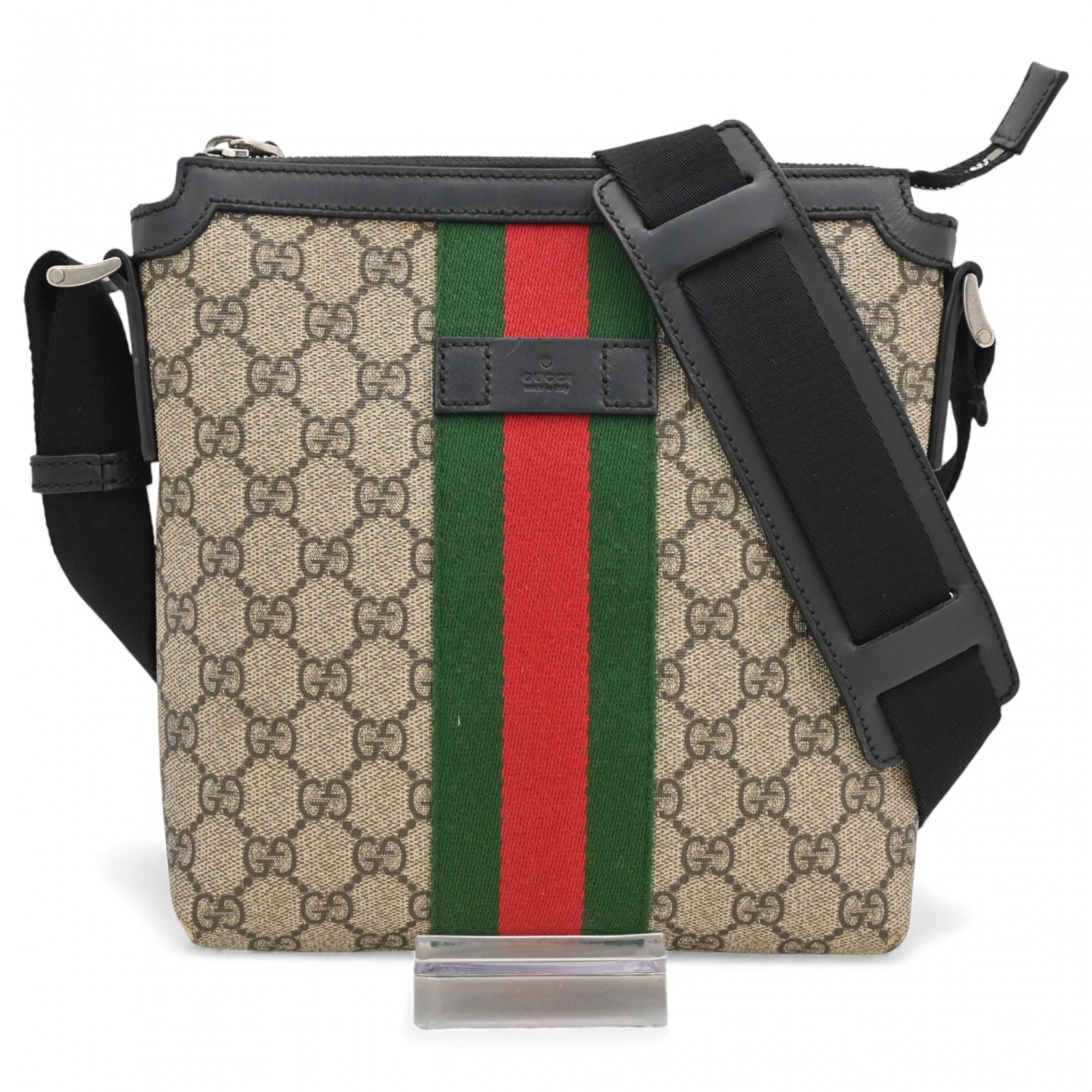 グッチ GGスプリーム シェリーライン ショルダーバッグ Bランク gu1536ju