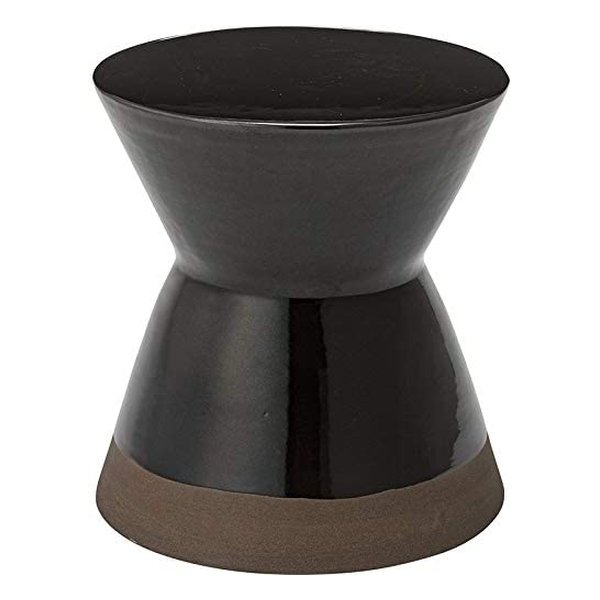 ミニスツール 陶器 ブラック φ30×H31 CLY-20BK