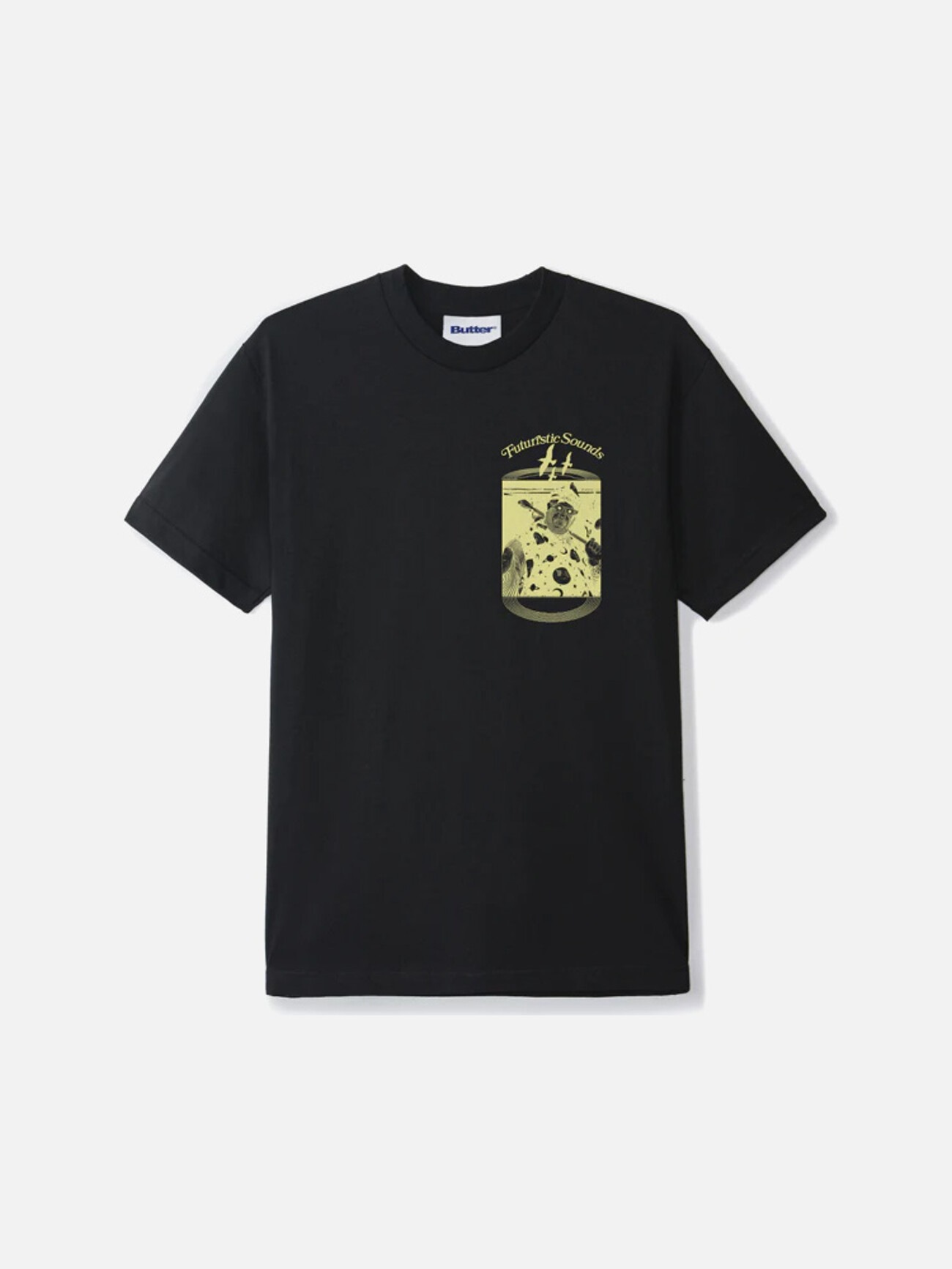 BUTTER GOODS】 FUTURISTIC SOUNDS TEE : BLACK Tシャツ