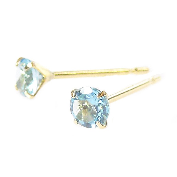 ブルートパーズ ピアス 18k k18 天然石 18金ゴールド 11月誕生石 ジュエリー レディース 50代 40代 60代 30代 20代 シンプル 母の日 ギフト プレゼント おしゃれ