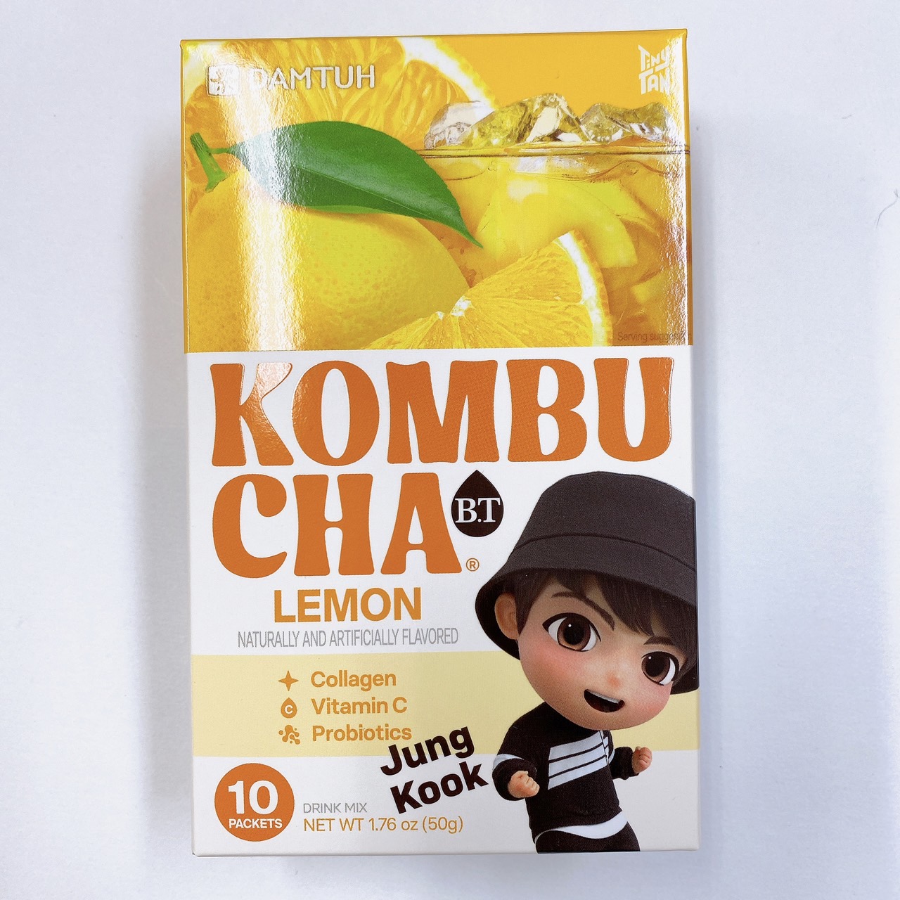 コンブチャ B.T レモン味 50g (5g x 10包) 14箱 粉末タイプ コンブ茶