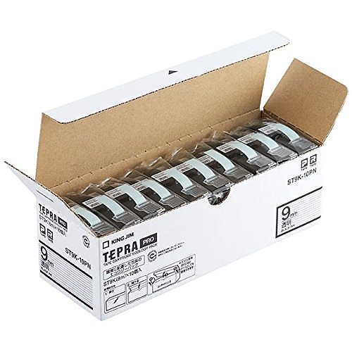 （まとめ買い）テプラPRO テープカートリッジ エコパック10個入 9mm 透明 ST9K-10PN [x3]