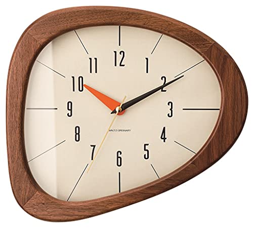 インターフォルム 掛け時計 キーノ CL-3881BN ブラウン 木 ウッド アシンメトリー スイー