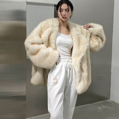 ブルゾン ジャケット秋冬 アウタ プードルファージャケットもこもこプードルボア風ふわふわファーコート