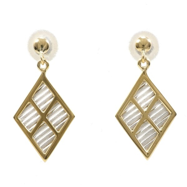 PT900 プラチナ K18YG ピアス 総重量約1.4g ジュエリー 中古