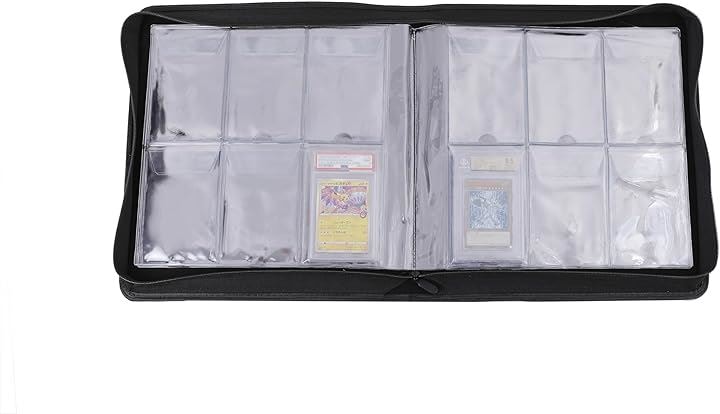 エキシビジョンファイル light 蓋つき PSA BGS ローダー 対応 ファスナーあり 60枚収納 10Px6ポケット