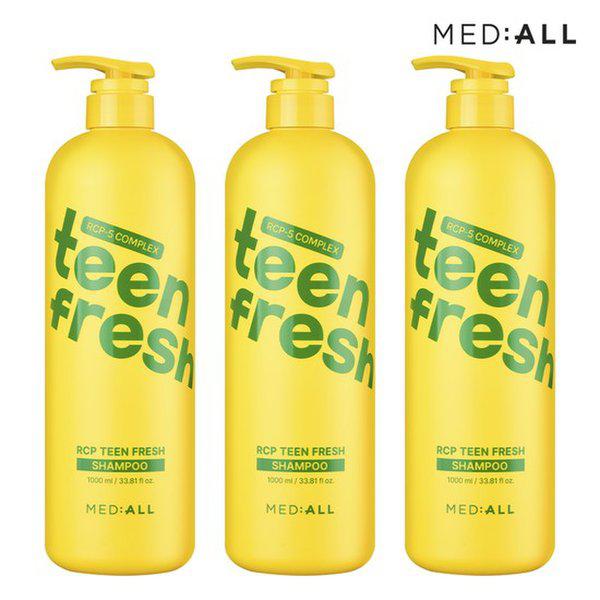 ティーンフレッシュ R-シピ 青少年脂性頭皮ケアシャンプー 1000ml 3個