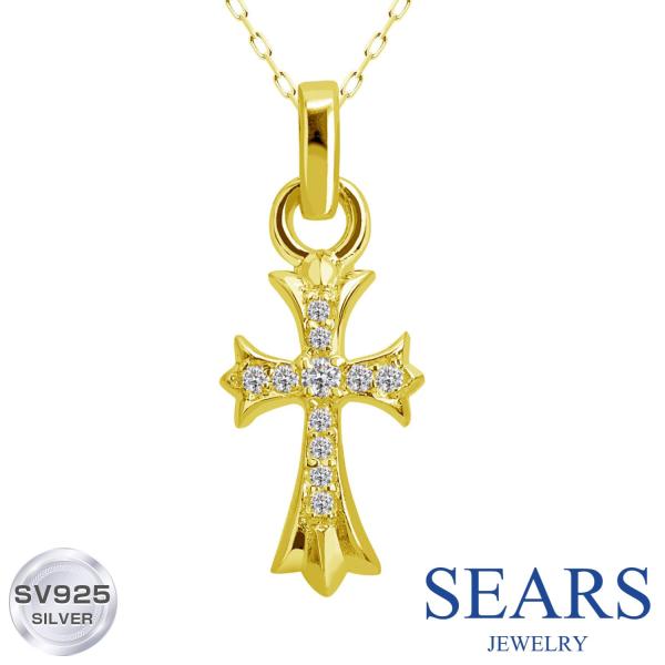 ペンダントトップ クロス ゴールド ネックレス トップ メンズ レディース ユニセックス シルバー925 アクセサリー ブランド