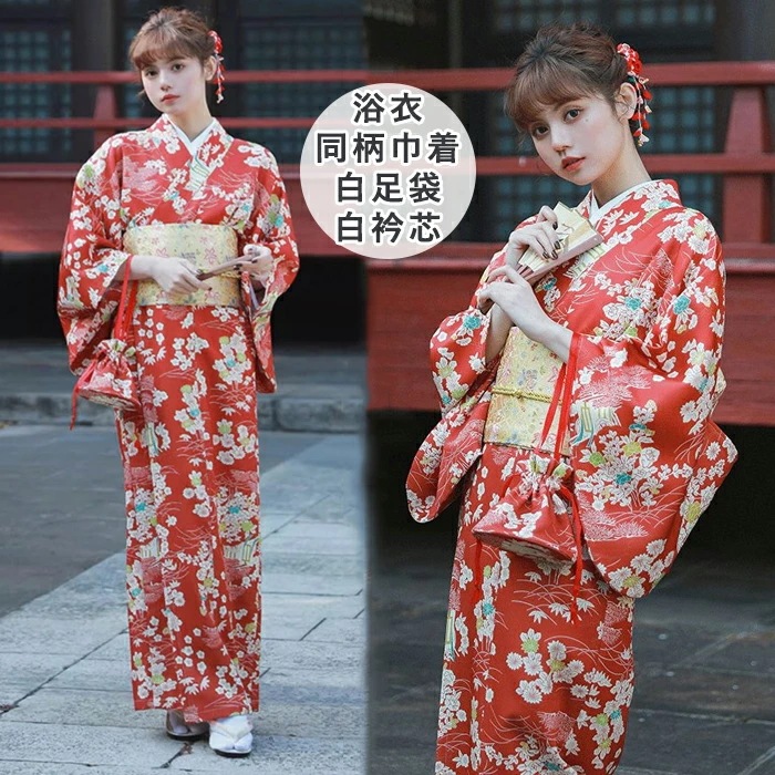 15日間のみ レッド 浴衣 セット レディース 浴衣セット 大人 着物 和服 コスプレ コスチューム 女性 高校生 花柄 ルームウェア 夏 女性 ゆかた 派手 可愛い おしゃれ きれいめ イベント 成 5,988円