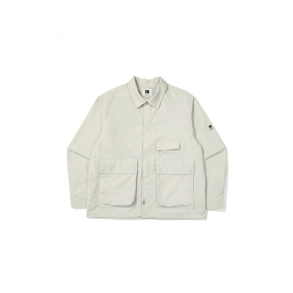 コダックアパレルモノクロームサプレックスカラージャケットアイボリー
