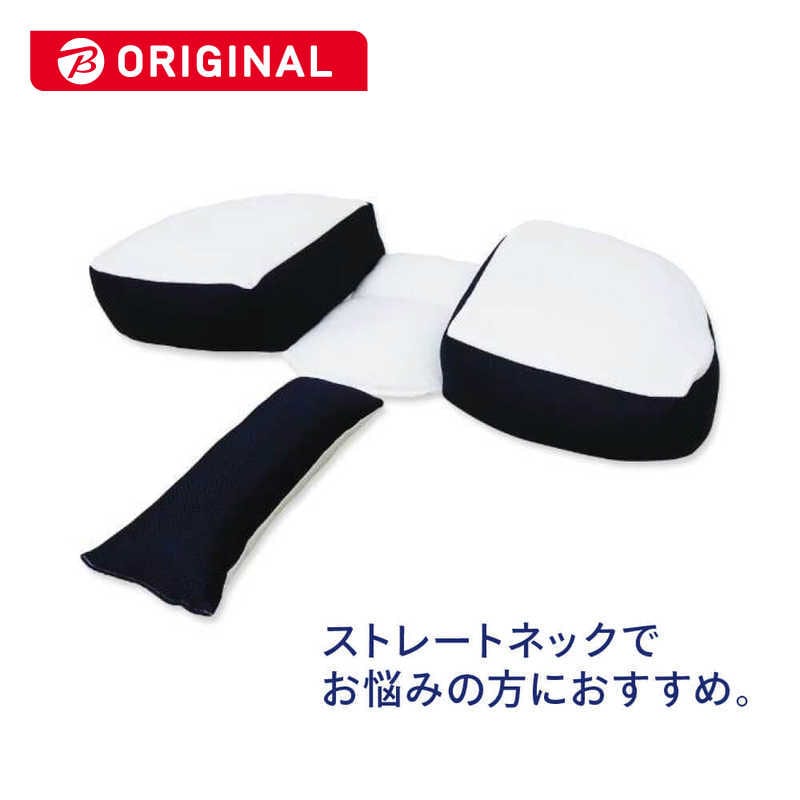 生毛工房　さかい式ストレートネック快眠まくら (28×70cm) ストレッチクッション付き