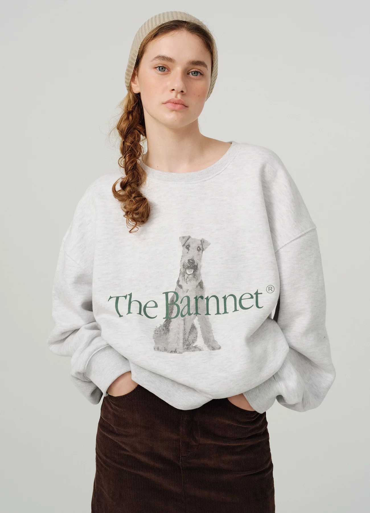 Front Terrier Sweat Shirt 24FW パーカー　ユニセックス　レディース　ロゴ　バーネット