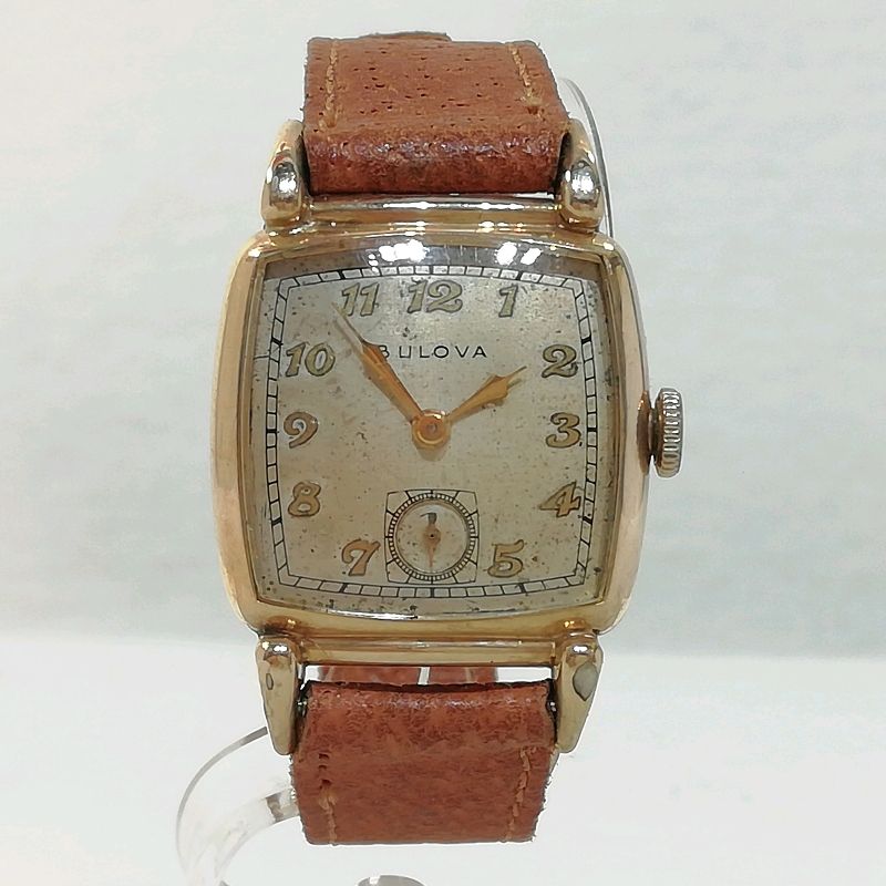 【中古】ブローバ　腕時計　レディース　手巻き　ベルト非純正メール便でお送りします【代引き不可】
