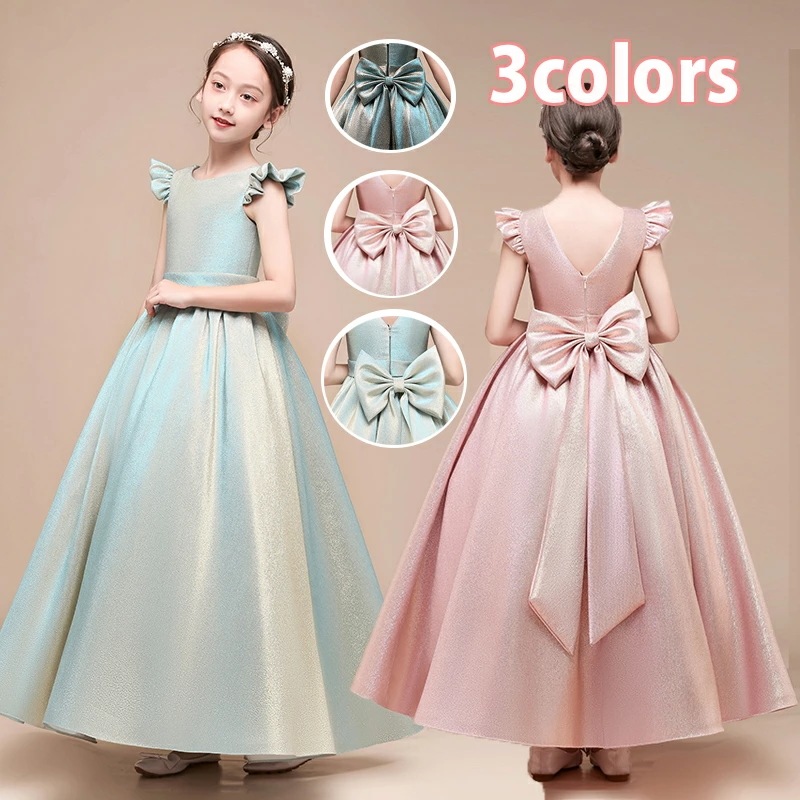 【新作！高級豪華ドレス】子供ドレス ロングドレス ピアノ ジュニアドレス コンクール ドレス ワンピース 子供ドレス 発表会 女の子 子どもドレス 発表会 結婚式 キッズドレス 160 150 140