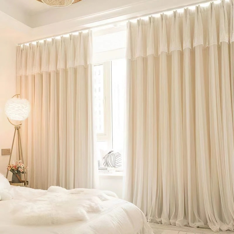 カーテン 遮光カーテン レースカーテン UVカット レースカーテン付き 遮光 洗える 引っ越し かわいい おしゃれ 新生活 一人暮らし 姫系 韓国 一体型 無地 花柄 刺繍 小窓 出窓 1枚1788 4,760円