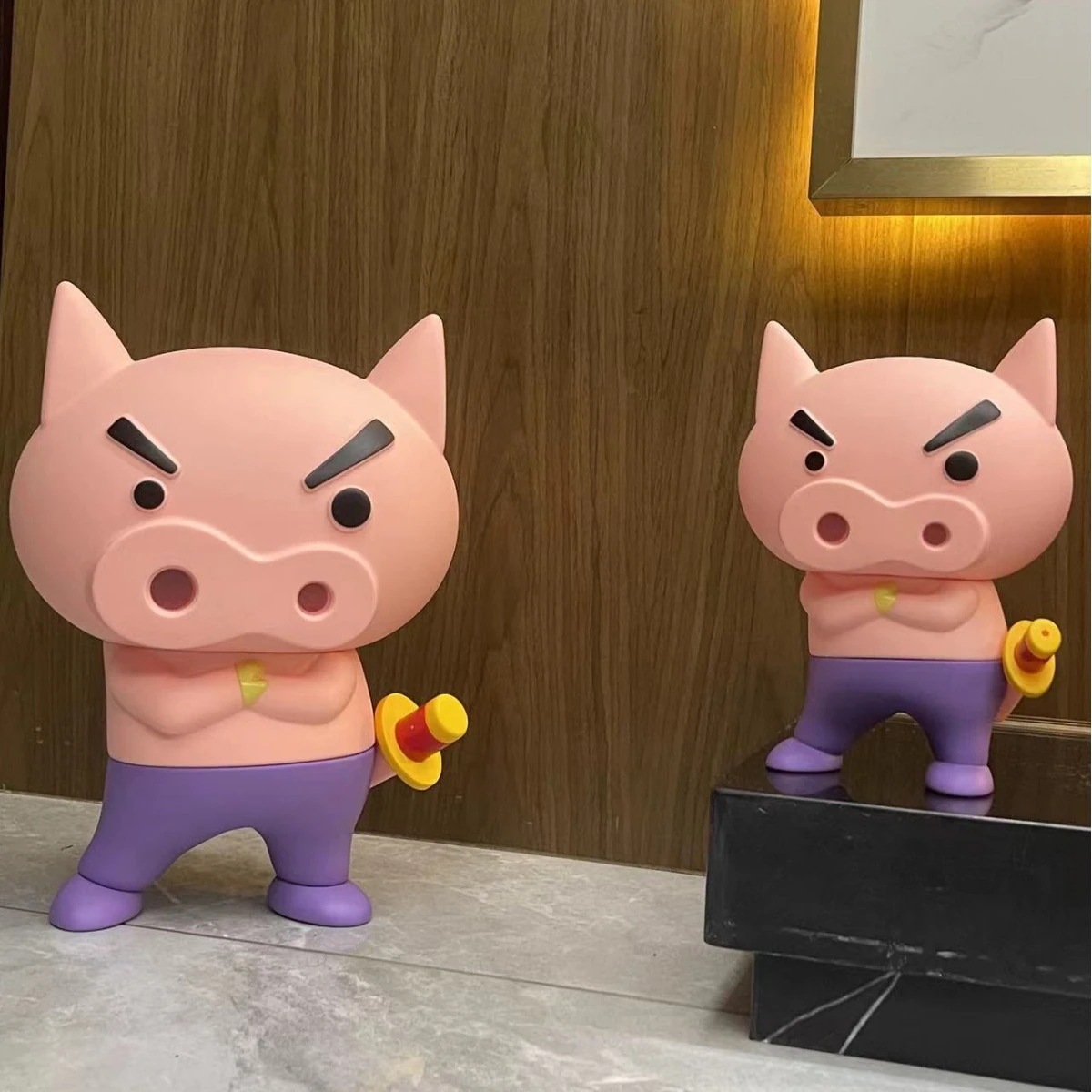 【期間限定特価】ぴっとざえもん フィギュア 大中サイズ 原野しんのすけ クレヨンしんだし トレンディプレイ デスクトップモデル オーナメント