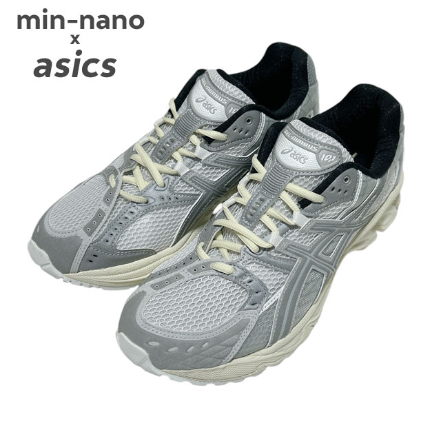 ミンナノ min-nano x アシックス asics GEL-NIMBUS 10.1 ゲル ニンバス スニーカー 1203A673-100 291-003193-290