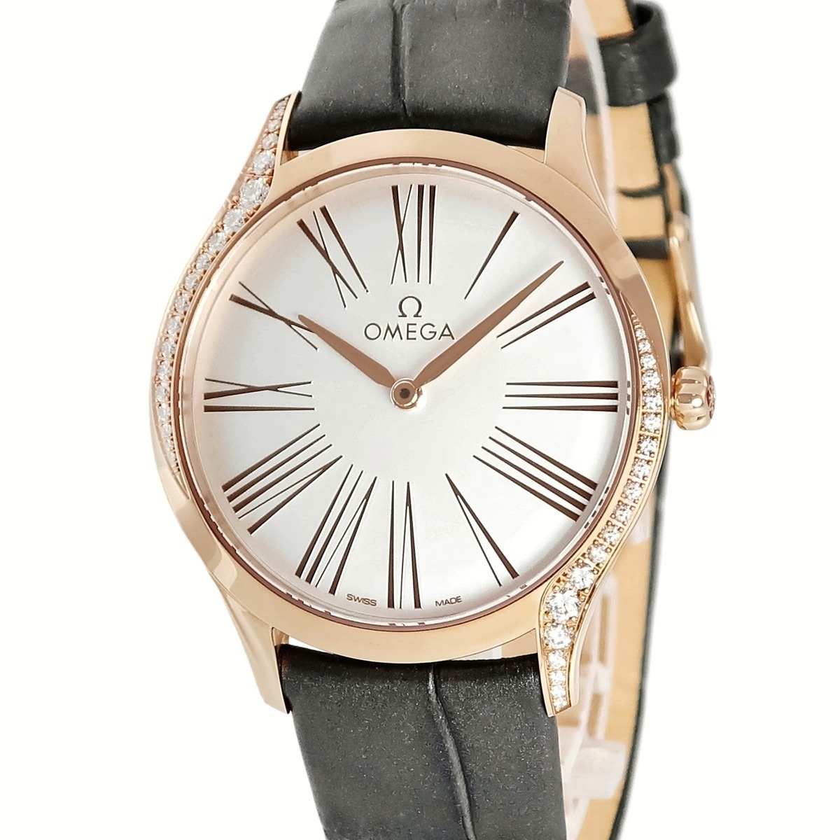 デ ヴィル トレゾア 428.58.36.60.02.001 クオーツ レディース 新品同様 K18RG無垢 純正ダイヤ セドナゴールド 3年保証