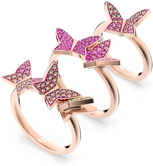 指輪 ゴールド ピンク 蝶 クリスタル 60号 ( 日本サイズ 19号 ) レディース 並行輸入品 5636416