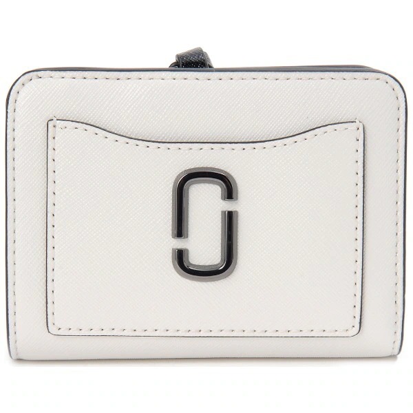 マークジェイコブス 二つ折り財布 ブラック/ホワイト 2F3SMP062S07 005 MINI COMPACT WALLET BLACK/WHITE 並行輸入品