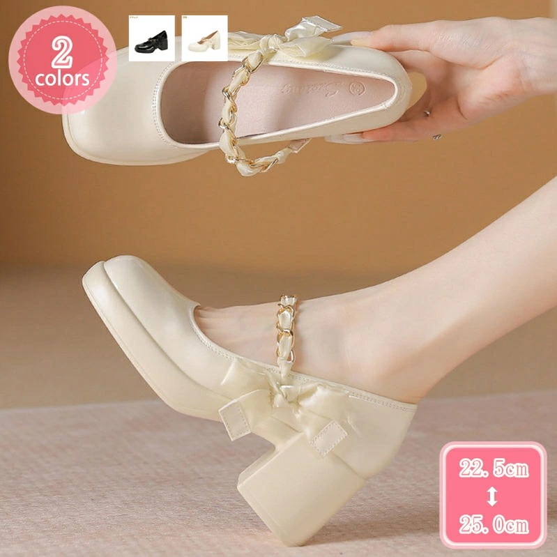 1000円OFFクーポン 厚底 パンプス ハイヒール 幅広 レディース チャンキーヒール 痛くない 春 夏 秋 歩きやすい 脱げない 結婚式 ストラップ YJSO