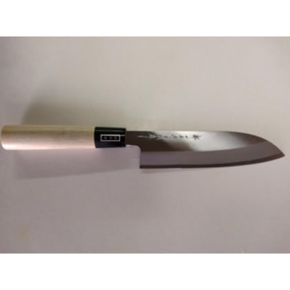 日本製 堺の包丁 堺一文字吉国作 白二鋼 三徳包丁 180mm