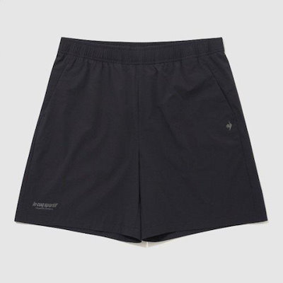 ショートパンツ VQA QR223EHP61-BLK ユニ エアーサッカー ルーズフィット 4.5丈 ショートパンツ / BLACK