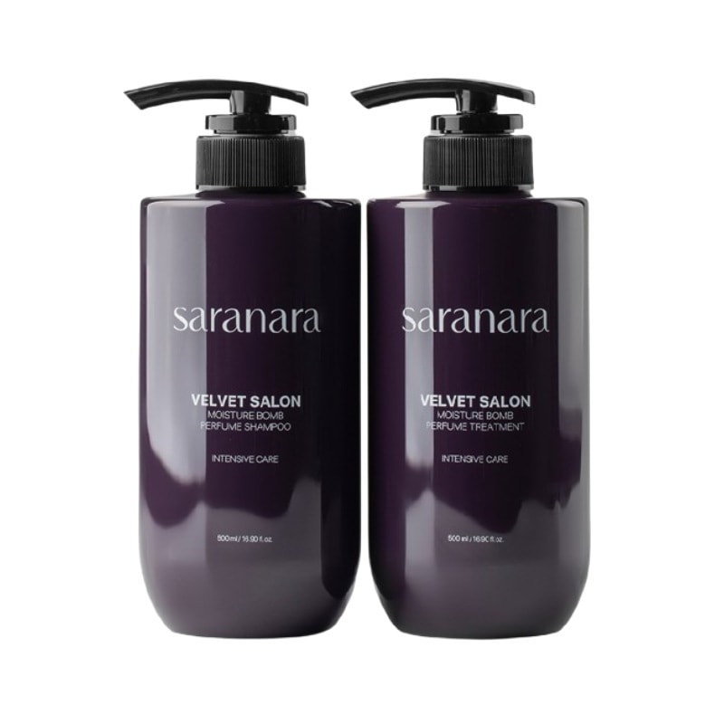 ベルベットサロンタンパク質&保湿シャンプー,500ml + トリートメント,500ml