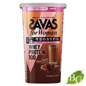 他サイト： 明治 ザバス フォーウーマン ホエイプロテイン100 ミルクショコラ風味 294g(約14食分)の商品画像