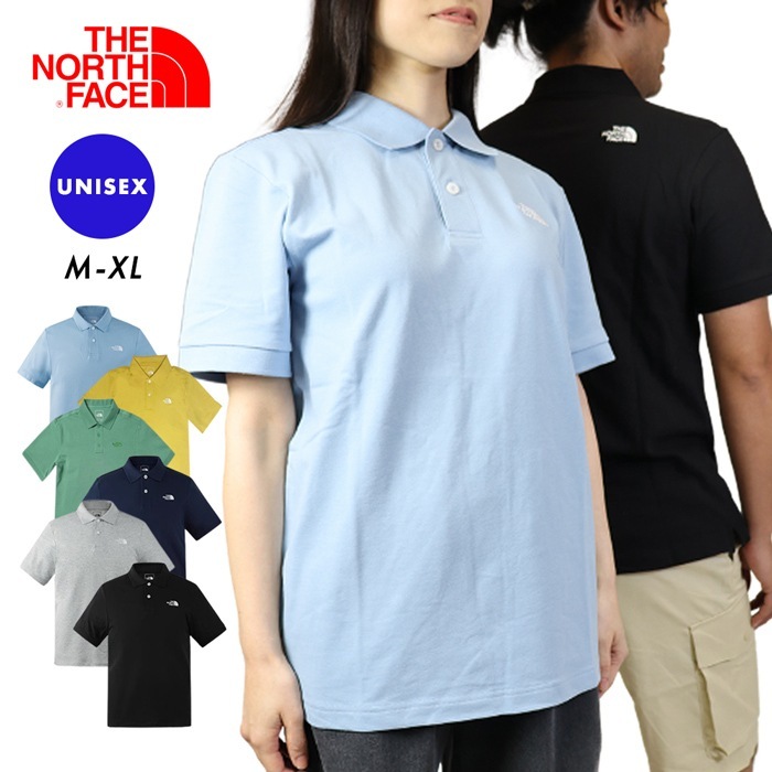 【SHOPクーポンあり】ポロシャツ レディース メンズ ユニセックス POLO NF0A7WE8 半袖 トップス アウトドア ゴルフ ロゴ スポーツ 鹿の子