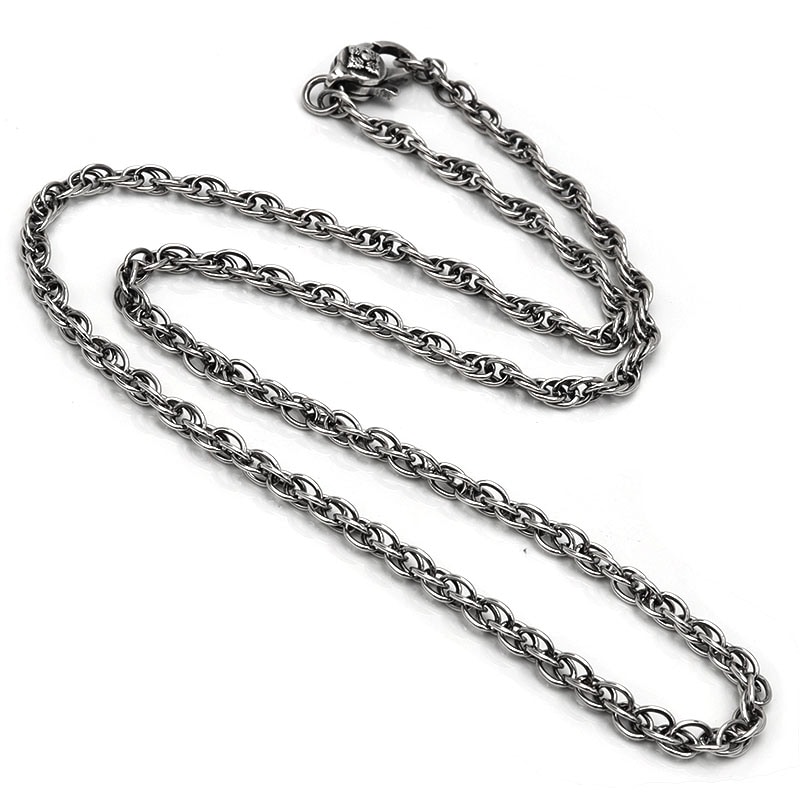 925 三連チェーンネックレス [ns185]