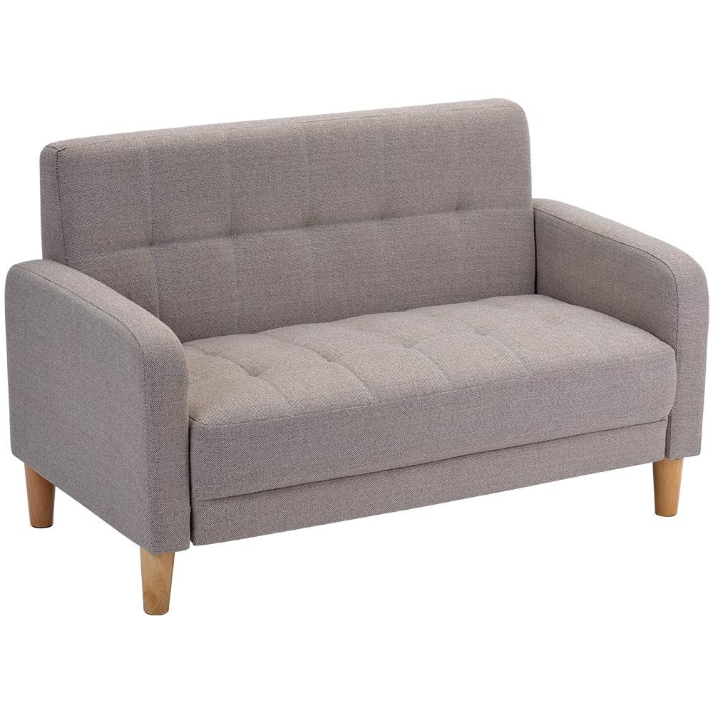 【日本国内出荷-3日で配達】掃除機も通れるソファー二人がけソファー2人掛け 幅105cm高さ12cmリビングソファ肘付きロボット かんたん組立1人用にもおしゃれ かわいい 東京倉庫から発送DJYC32