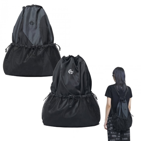 C.B STRING BAG - CHARCOAL / BLACK