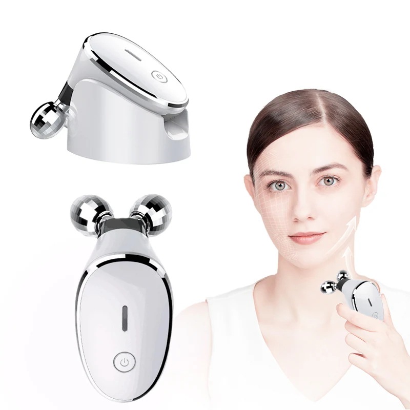 美顔ローラー 小顔ローラー 美容ローラー EMS マイクロカレント 防水 コロコロ リフトアップ フェイス＆ボディー用 美顔器 レディース バレンタイン 母親 誕生日 プレゼント 女性