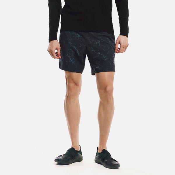 [] MAN 4部 クラック ウォーター ショーツ ブラック (B6SMWBS103BLK)