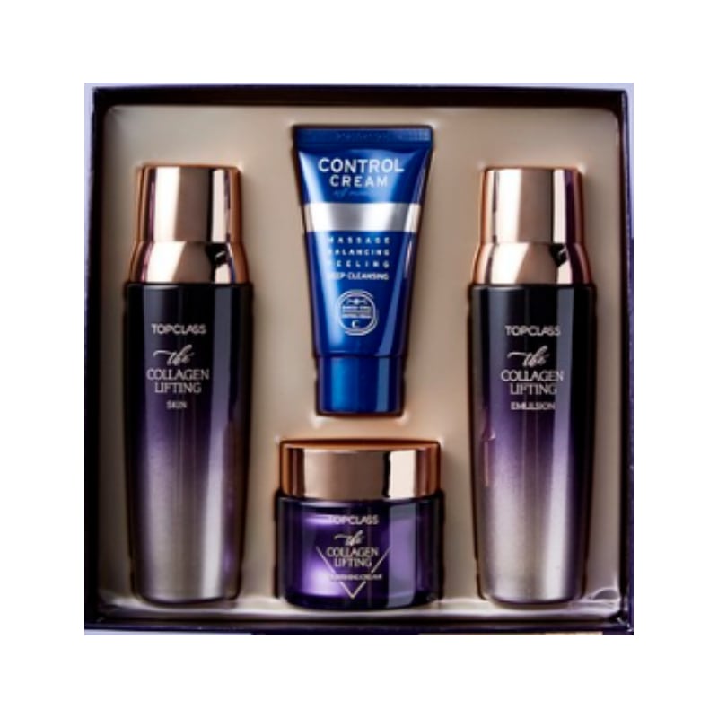 [SET] トップクラス ザコラーゲン スペシャルスキンケア4点セット, SKIN+EMULSION+CREAM+CONTROL CREAM, 保湿 弾力 5,691円