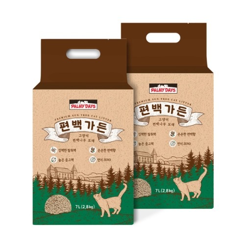 ファミデイズ猫扁桃の木砂2.8kg x 2(14L)ペット苗ペットトイレ用品 9,132円