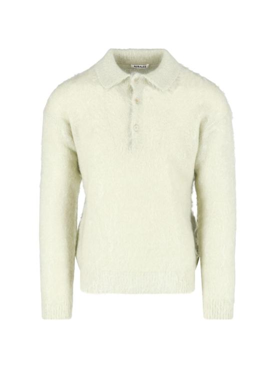 AURALEE Men Polo Shirts A25AP01KMLIGHT KHAKI Green