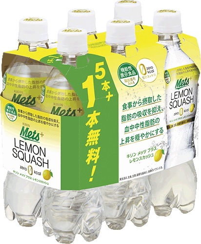キリン メッツプラス レモン スカッシュ 480ＭＬ ペット 48本